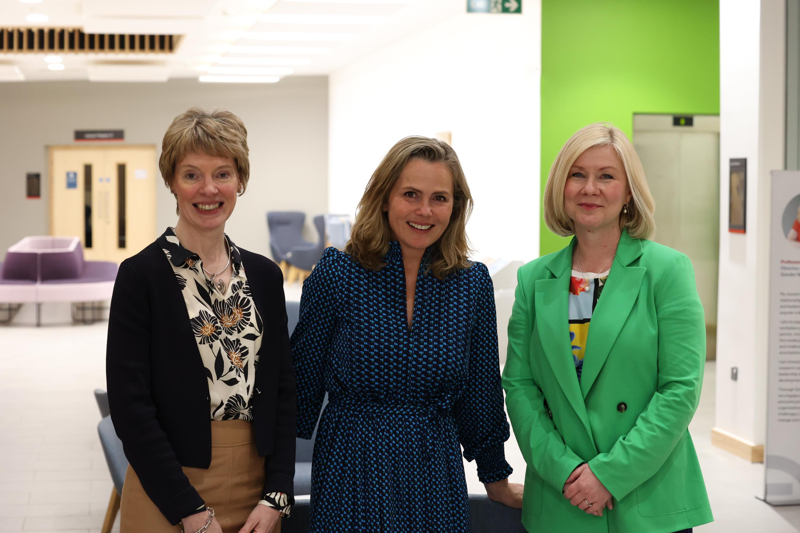 From left: Professor Claire Leitch, Executive Dean of Lancaster University Management School; Liz Earle MBE; Sue Haslem, NatWest Relationship Director for Lancashire