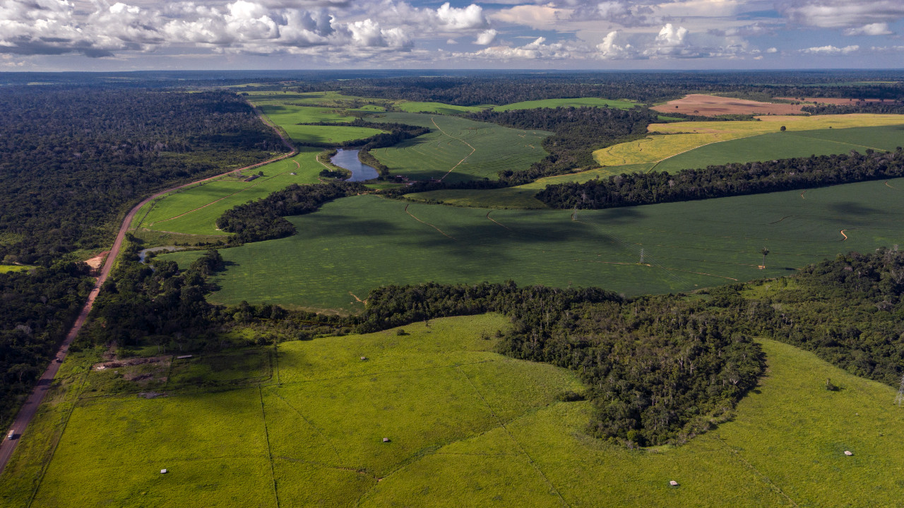 Mosaic of forests, pastures, and agriculture in the Brazilian Amazon. Credits: Marizilda Cruppe / Rede Amazônia Sustentável