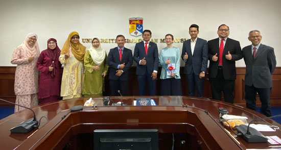 Group photograph from visit to Malaysia
