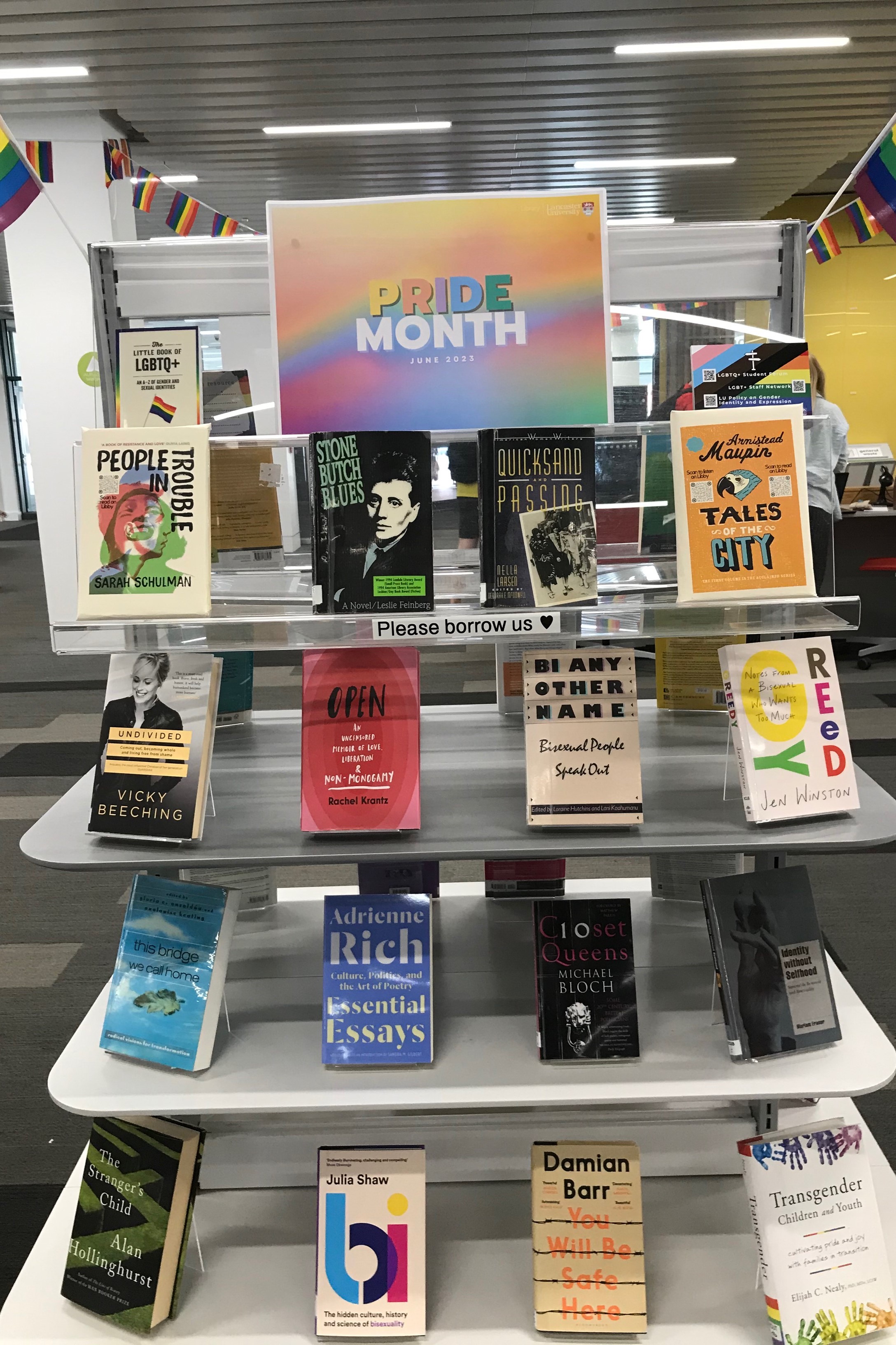 Pride Month 2023 book display