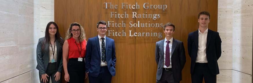 Lancaster University Fitch Scholars Darcy McCay, Tori Mittens, Federico Di Marzio, Rory Rushton, and Chris Ginty