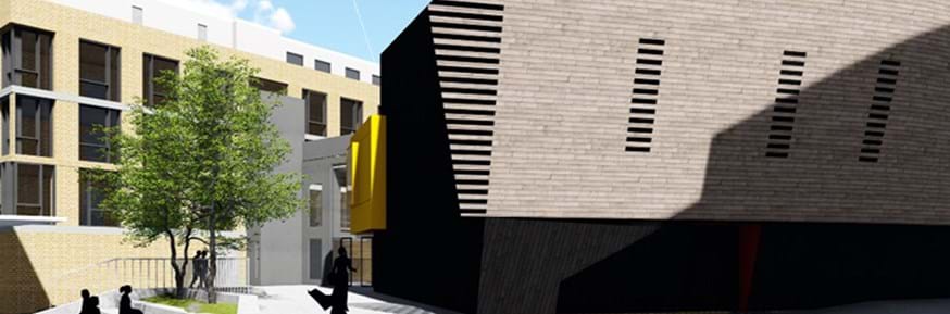 Architects impression of the new Lectutre Theatre on North campus