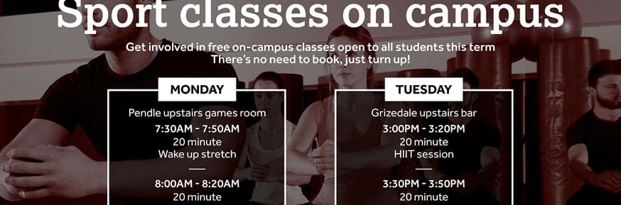 Free classes - picture of times