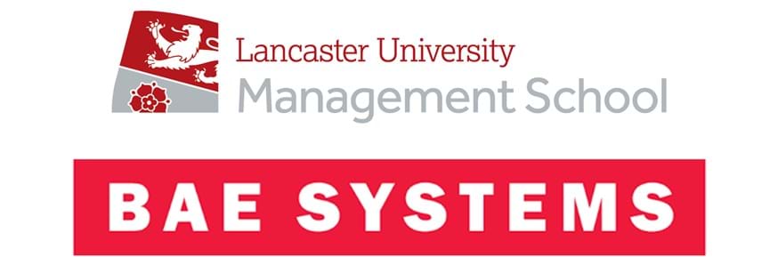 Lancaster University Management School and BAE Systems logos
