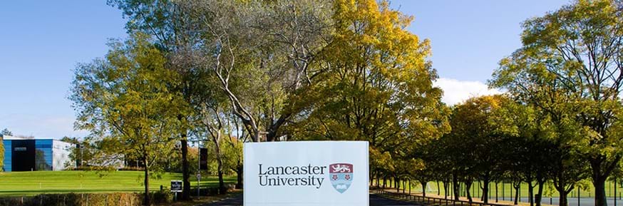 Entrance to Lancaster University campus