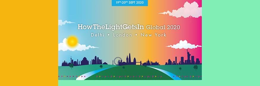 Poster advertising the HowTheLightGetsIn event in September
