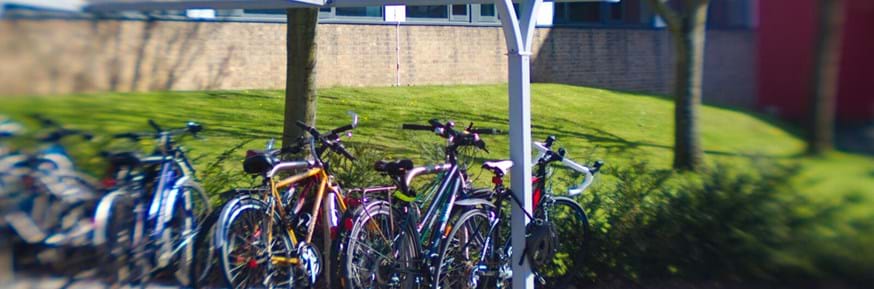 Bikes at Lancaster University