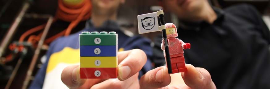 The LEGO ® figure and block used in the experiment