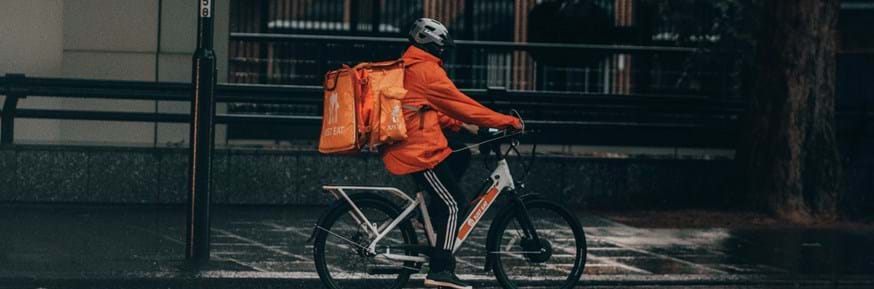 Just eat delivery cyclist