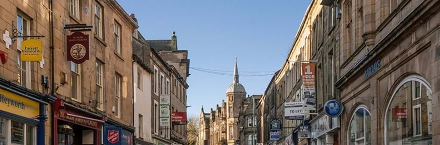 image of a shopping street in Lancaster