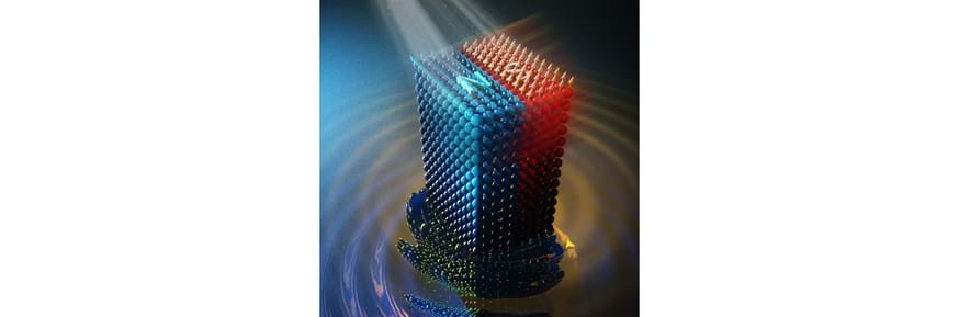 They used light to optically stimulate specific atomic vibrations of the magnet’s crystal lattice