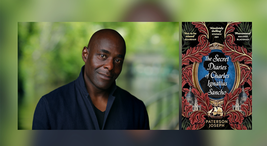 Paterson Joseph portrait photograph and front cover of his book