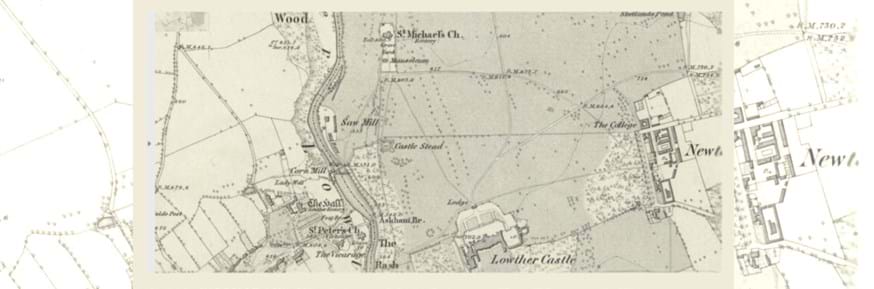 Old map showing the site of the proposed dig at Lowther