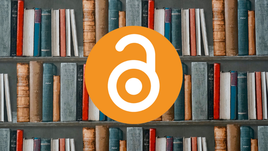 An image of the Open Access Logo, which is an orange circle with a white open padlock.