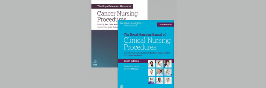 Book covers of the Royal Marsden Manual of Clinical Nursing Procedures